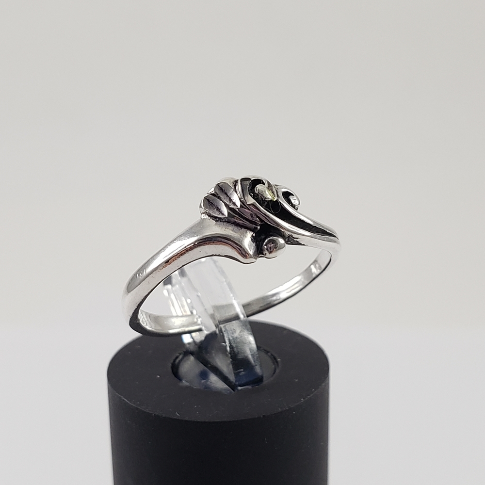 Sterling Silver Ring Size 6 Boho Ring Artisan Det… - image 2